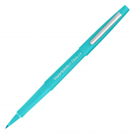 STYLO FEUTRE PAPERMATE FLAIR À CAPUCHON POINTE 1 MM - ÉCRITURE MOYENNE TURQUOISE