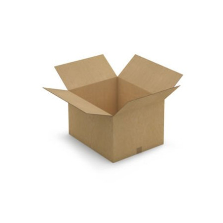 Caisse carton brune double cannelure renforcée RAJA 58,5x48,5x37 cm