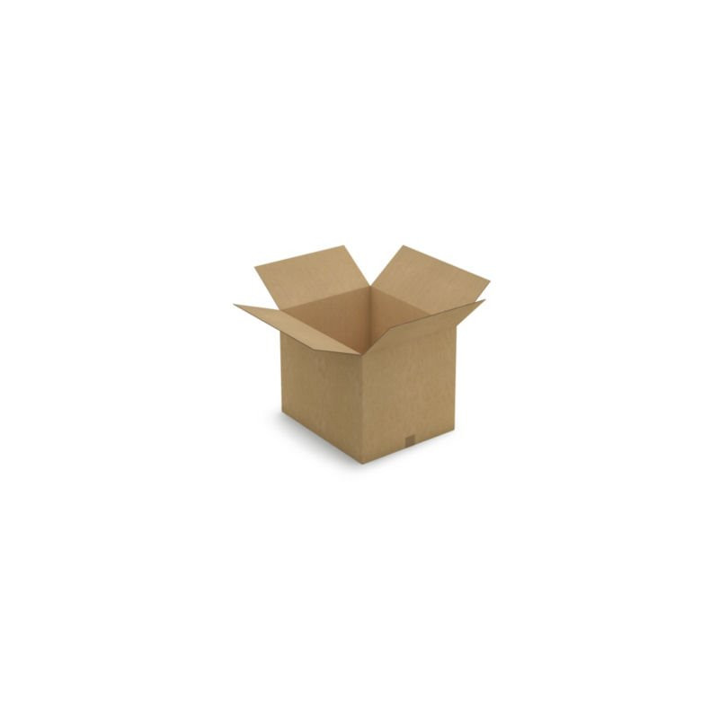 Caisse carton brune double cannelure renforcée RAJA 58,5x48,5x47 cm