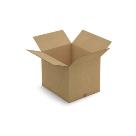 Caisse carton brune double cannelure renforcée RAJA 58,5x48,5x47 cm