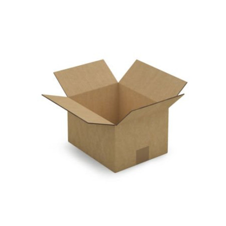 Caisse carton brune double cannelure RAJA 25x20x15 cm