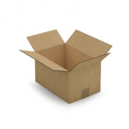 Caisse carton brune double cannelure RAJA 30x20x17 cm