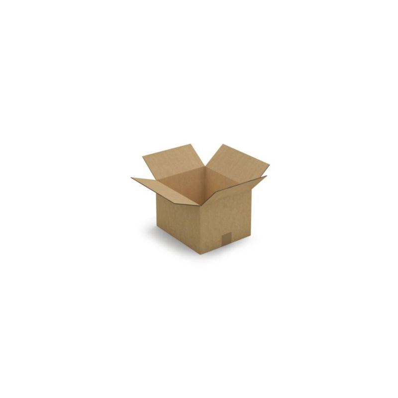 Caisse carton brune double cannelure RAJA 30x25x20 cm