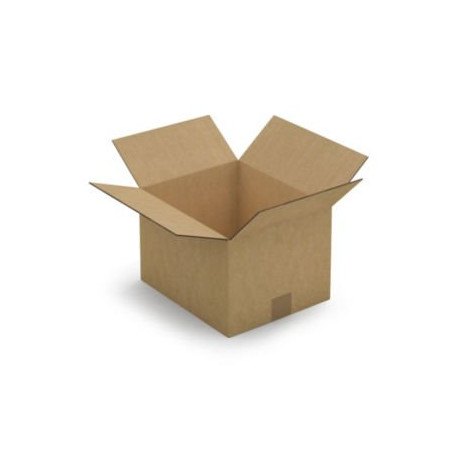 Caisse carton brune double cannelure RAJA 30x25x20 cm