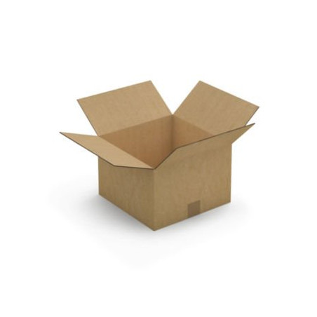 Caisse carton brune double cannelure RAJA 30x30x20 cm