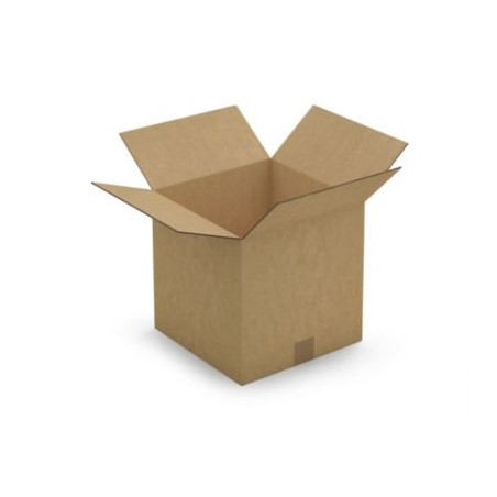 Caisse carton brune double cannelure RAJA 30x30x30 cm