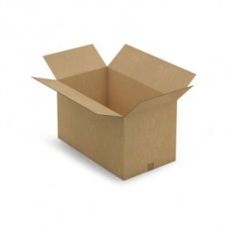 Caisse carton brune double cannelure RAJA 70x40x40 cm