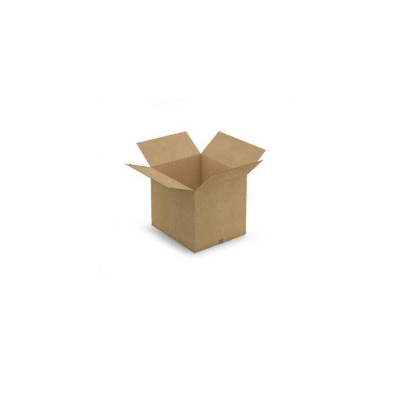 Caisse carton brune double cannelure RAJA 70x60x60 cm