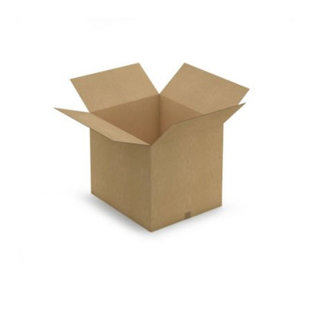 Caisse carton brune double cannelure RAJA 70x60x60 cm