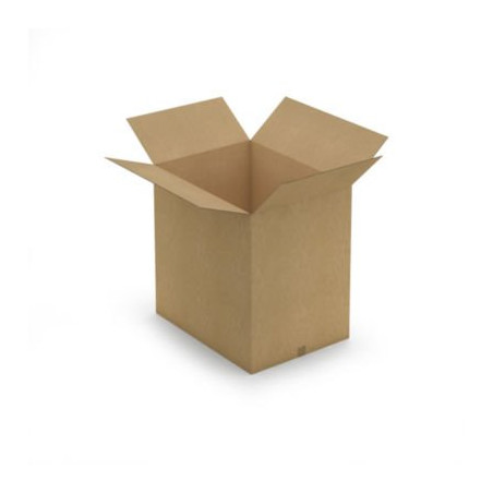 Caisse carton brune double cannelure RAJA 80x60x80 cm