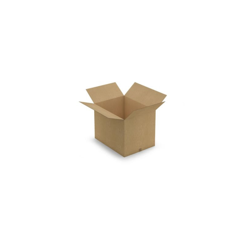 Caisse carton brune double cannelure RAJA 80x60x60 cm