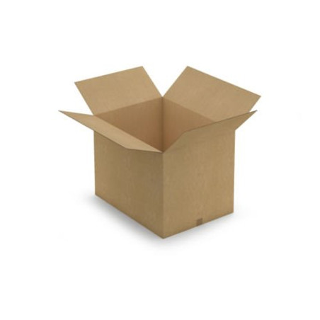 Caisse carton brune double cannelure RAJA 80x60x60 cm