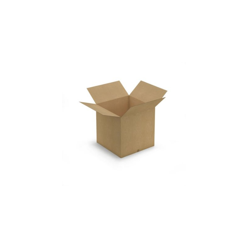 Caisse carton brune double cannelure RAJA 80x80x80 cm