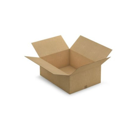 Caisse carton brune double cannelure RAJA 80x60x30 cm