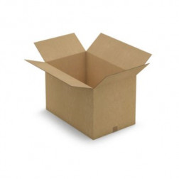 Caisse carton brune double cannelure RAJA 70x45x45 cm