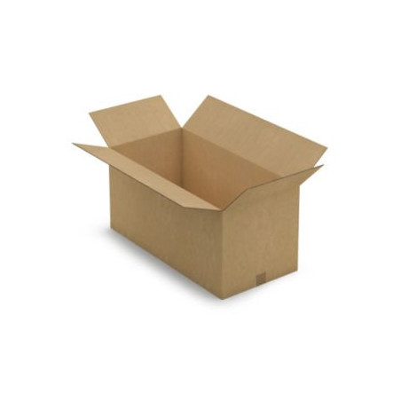 Caisse carton brune double cannelure renforcée RAJA 78,5x38,5x37 cm