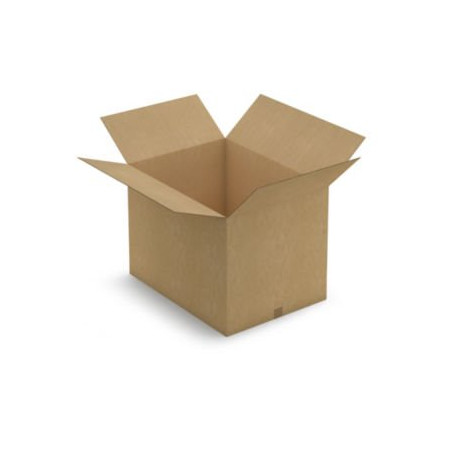 Caisse carton brune double cannelure renforcée RAJA 78,5x58,5x57 cm