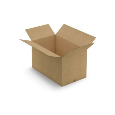 Caisse carton brune double cannelure renforcée RAJA 98,5x58,5x57 cm