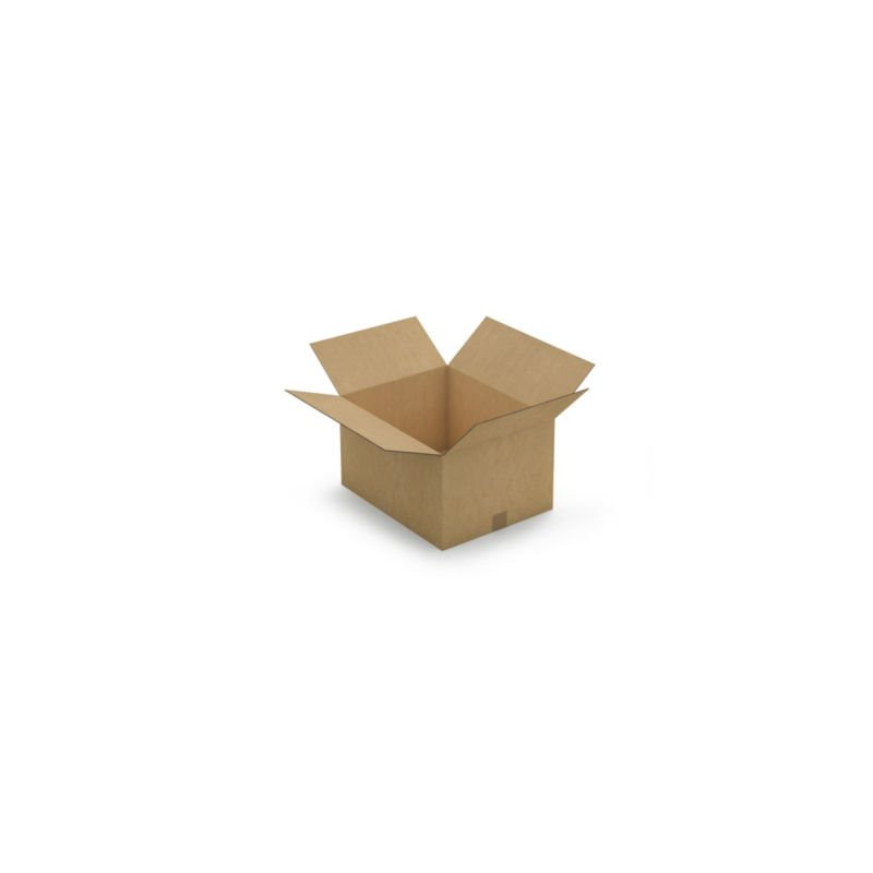 Caisse carton brune double cannelure RAJA 48x38x27 cm