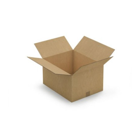 Caisse carton brune double cannelure RAJA 48x38x27 cm