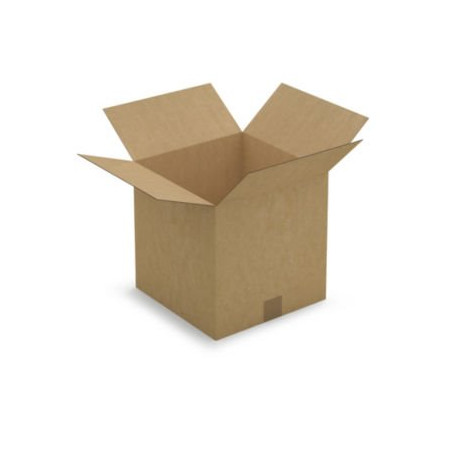 Caisse carton brune simple cannelure RAJA 30x30x30 cm