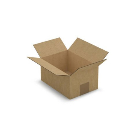 Caisse carton brune simple cannelure RAJA 21,5x15x10,5 cm