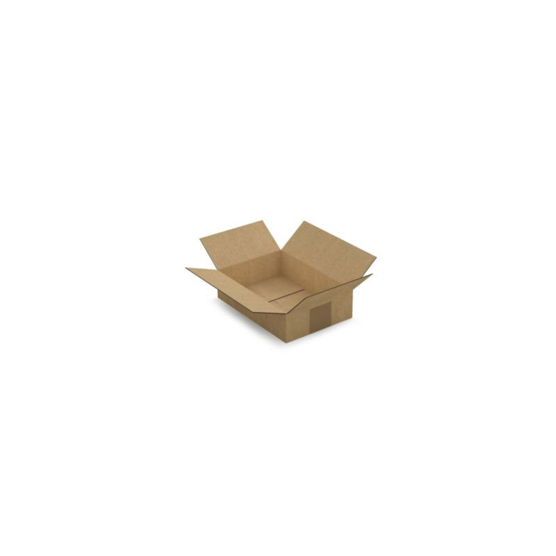 Caisse carton brune simple cannelure RAJA 21,5x15x5,5 cm