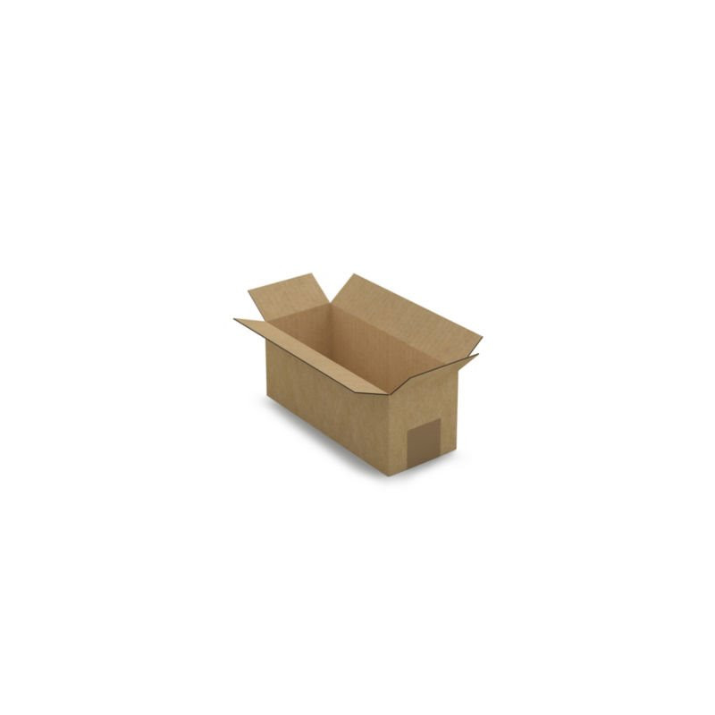 Caisse carton brune simple cannelure RAJA 25x10x10 cm