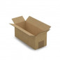 Caisse carton brune simple cannelure RAJA 25x10x10 cm