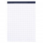 BLOC DE BUREAU BUDGET 21 X 29,7 CM AGRAFÉ SANS COUVERTURE - 5 X 5 - 100 PAGES