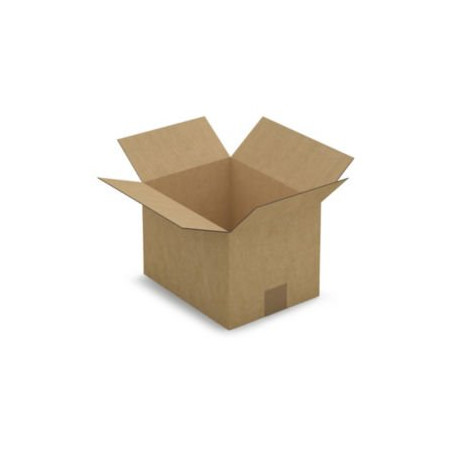 Caisse carton brune simple cannelure RAJA 26x20x18 cm