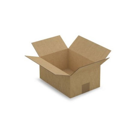 Caisse carton brune simple cannelure RAJA 27x19x12 cm