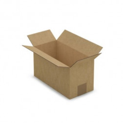 Caisse carton brune simple cannelure RAJA 27x13x14,5 cm