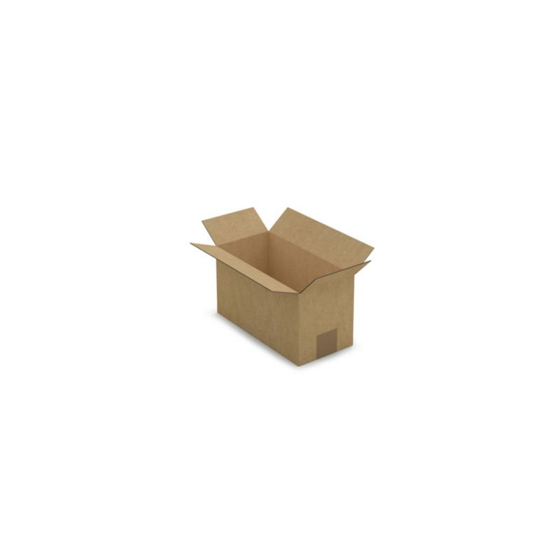 Caisse carton brune simple cannelure RAJA 27x13x14,5 cm