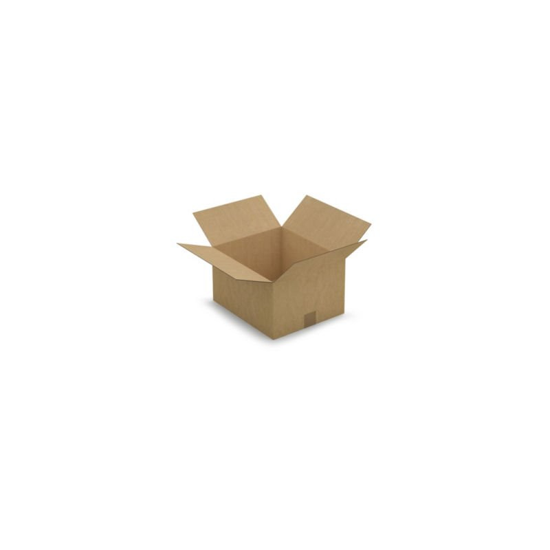 Caisse carton brune simple cannelure RAJA 35x30x20 cm