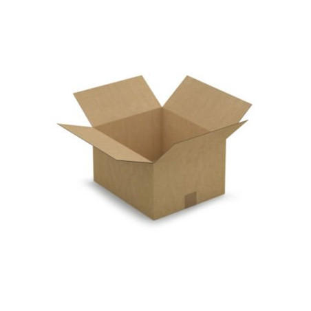 Caisse carton brune simple cannelure RAJA 35x30x20 cm