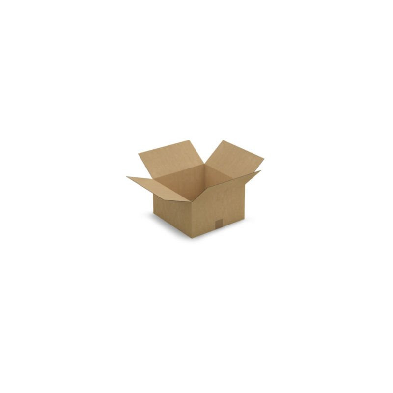 Caisse carton brune simple cannelure RAJA 35x35x20 cm