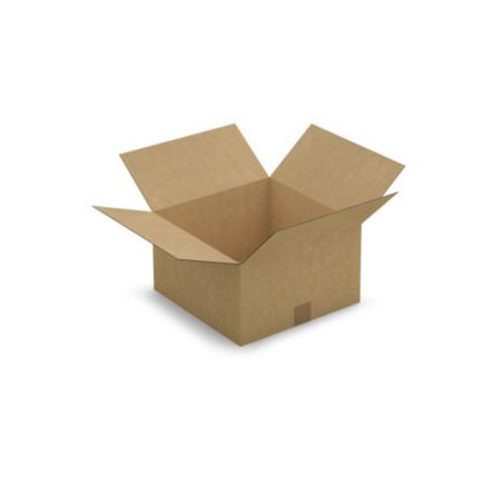 Caisse carton brune simple cannelure RAJA 35x35x20 cm