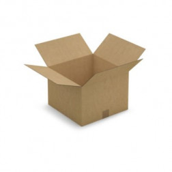 Caisse carton brune simple cannelure RAJA 35x35x25 cm