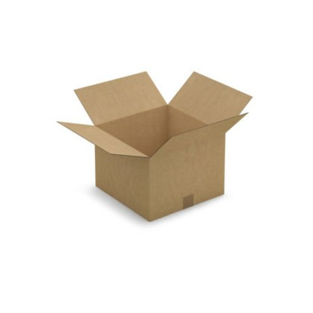 Caisse carton brune simple cannelure RAJA 35x35x25 cm