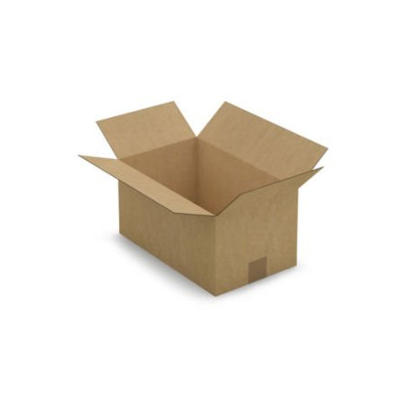 Caisse carton brune simple cannelure RAJA 36x22x18 cm