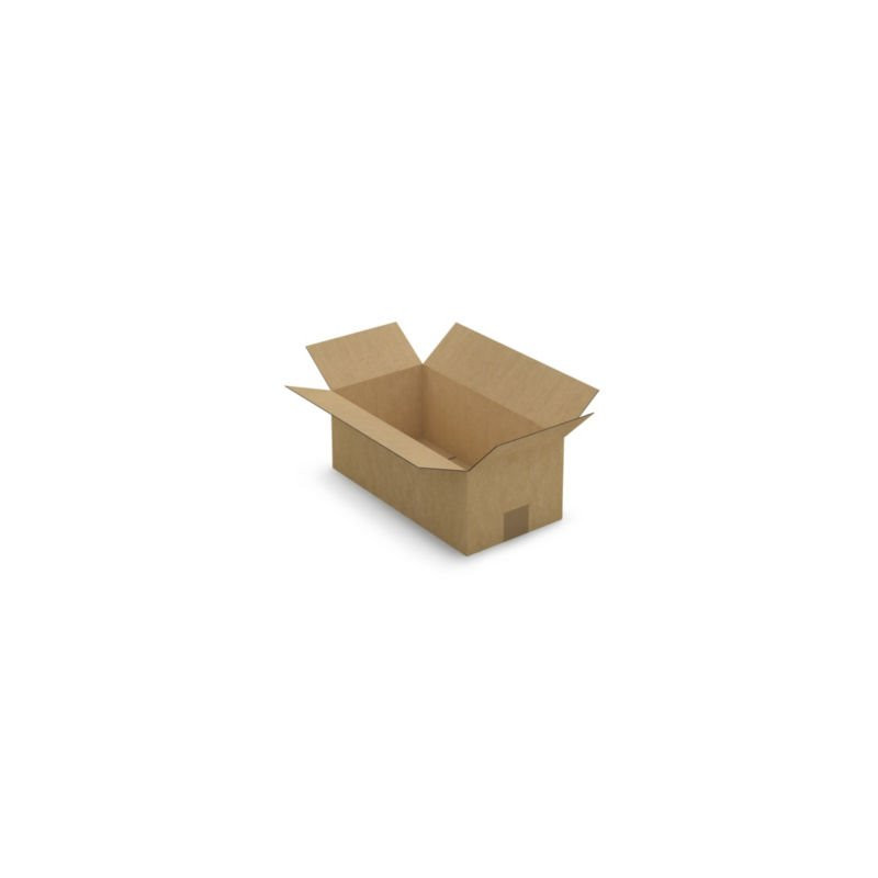 Caisse carton brune simple cannelure RAJA 37x19x14 cm