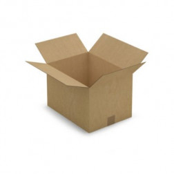 Caisse carton brune simple cannelure RAJA 38,5x28,5x25 cm