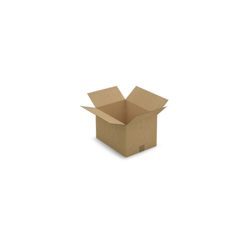 Caisse carton brune simple cannelure RAJA 38,5x28,5x25 cm