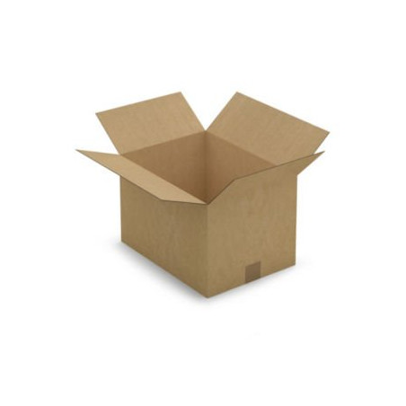 Caisse carton brune simple cannelure RAJA 38,5x28,5x25 cm