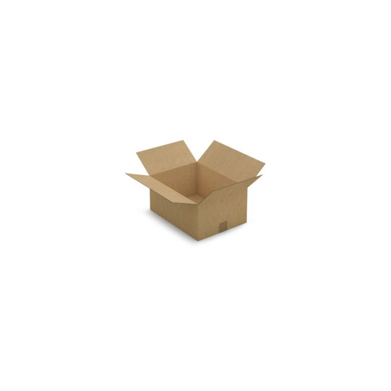 Caisse carton brune simple cannelure RAJA 39x29x18 cm