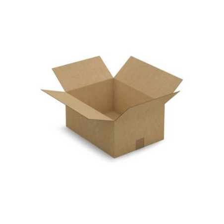 Caisse carton brune simple cannelure RAJA 39x29x18 cm