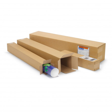 Caisse carton longue simple cannelure RAJA 62x8x8 cm