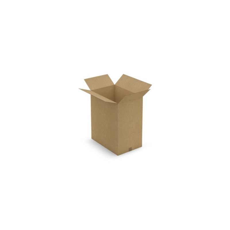 Caisse carton brune simple cannelure RAJA 60x40x70 cm