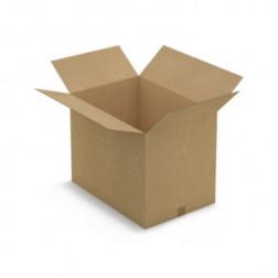 Caisse carton brune simple cannelure RAJA 65x45x50 cm